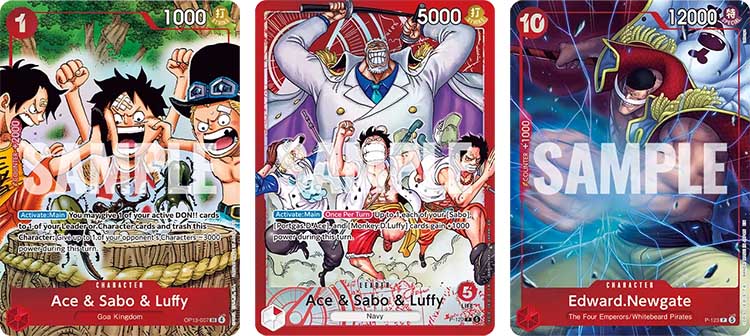 Купити One Piece Card Game: Card Collection - Best Selection, Ace & Sabo & Luffy, EN